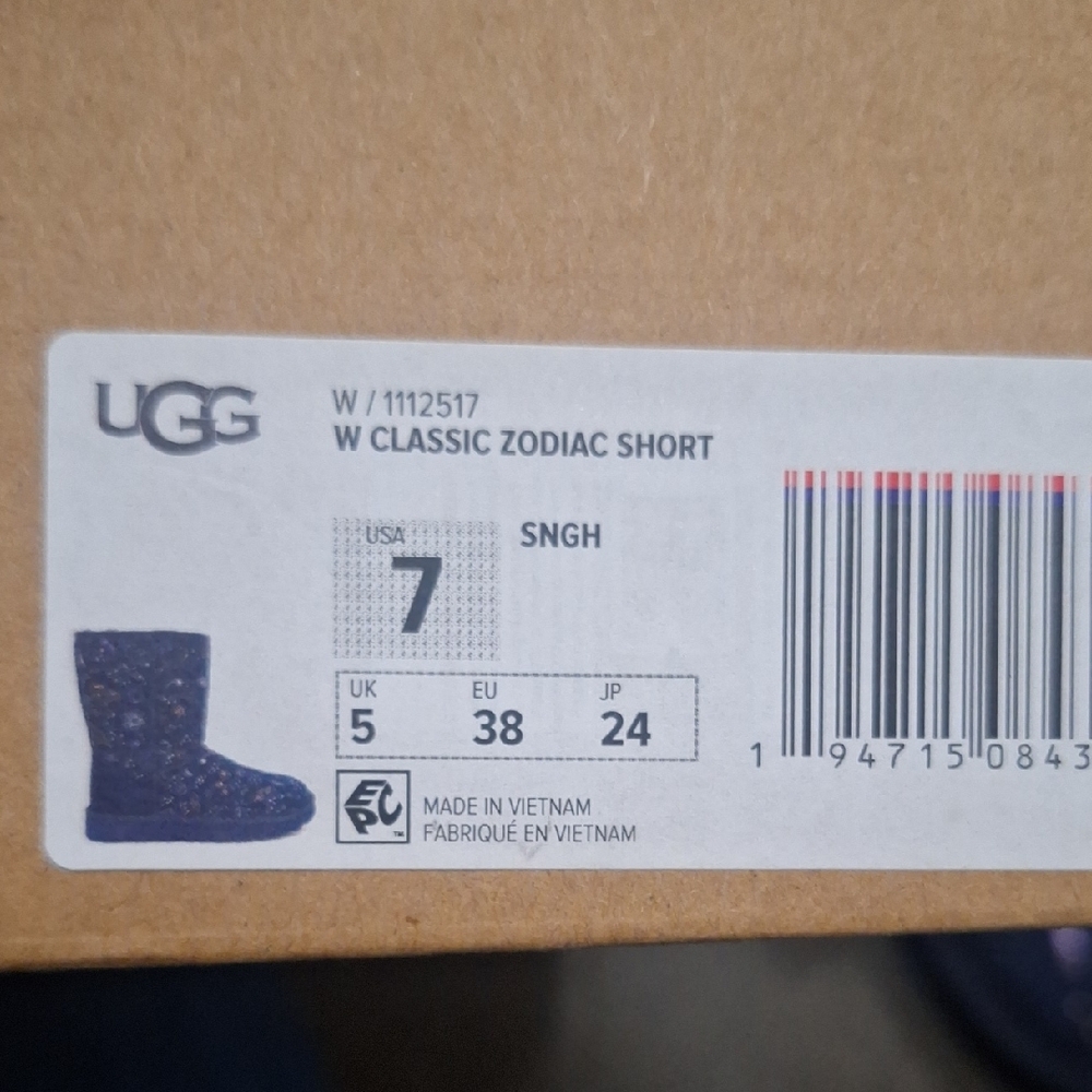 Ugg Navy Celestial Pattern Boots - image 8